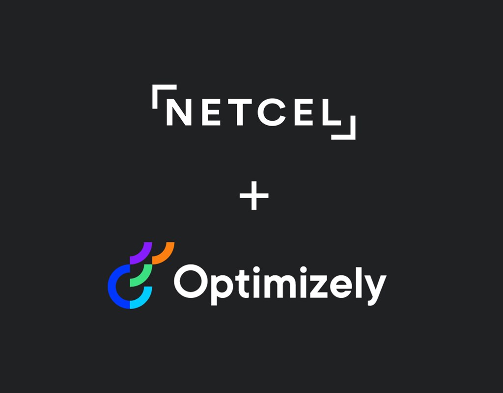 Netcel logo and Optimizely logo