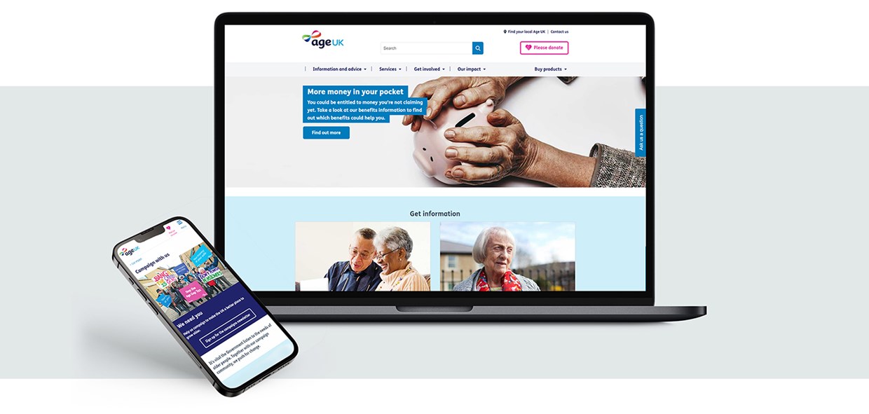 Age UK Website Design