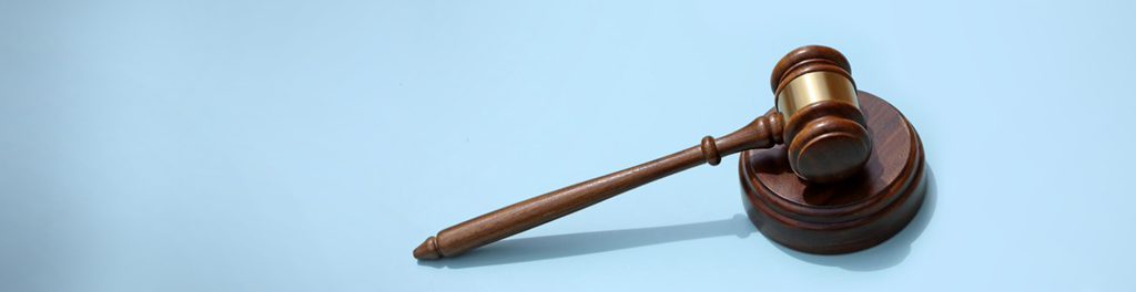 Wooden judge hammer