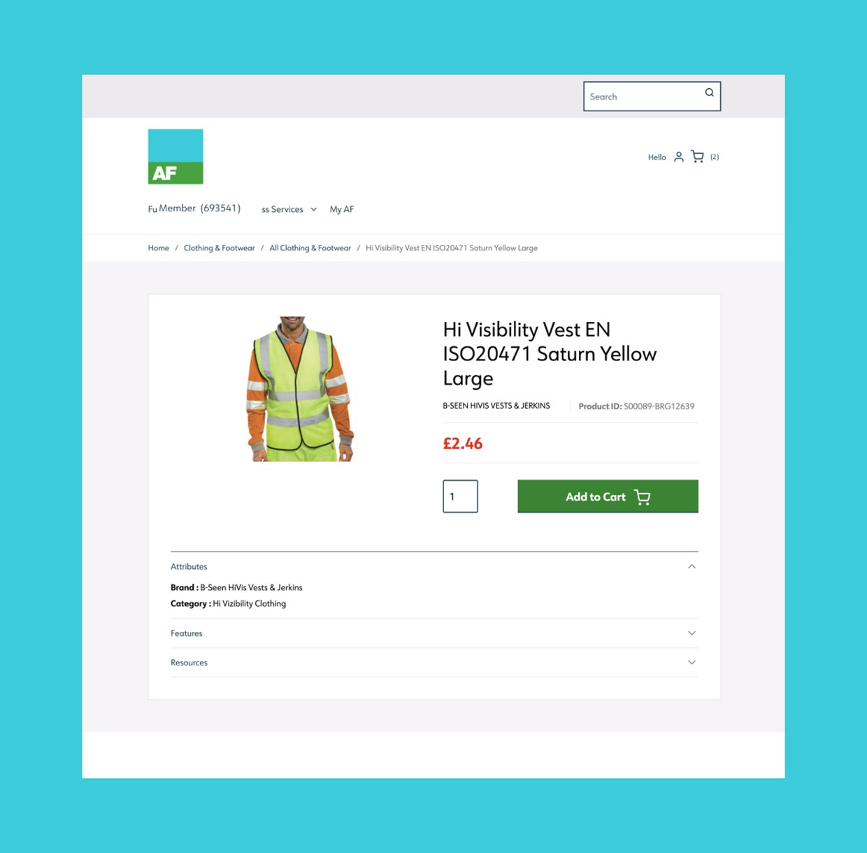 AF Product page image